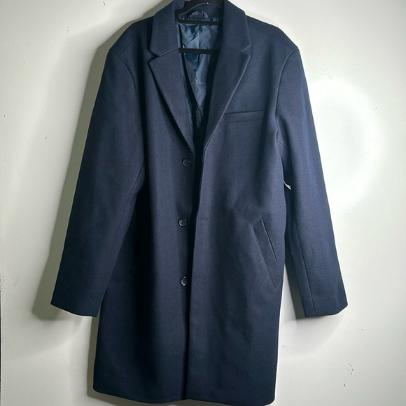 Old navy navy blue coat size XlArge tall new outerwear warm classic - Picture 2 of 10